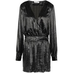 NWOT FRAME Metallic Long-Sleeve Mini Dress